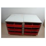 *2* Storage Bin Cabinets with Assorted Tools