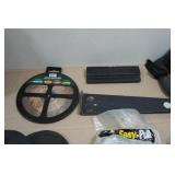 Assorted Flooring Tools - Vinyl Tile Cutter, Knee Pads, Saw Blade, Mallet