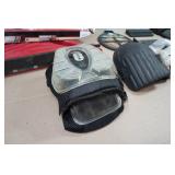 Assorted Flooring Tools - Vinyl Tile Cutter, Knee Pads, Saw Blade, Mallet