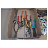 Assorted Pliers and Adjustable Wrenches