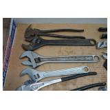 Assorted Pliers and Adjustable Wrenches