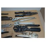 Assorted Pliers and Adjustable Wrenches