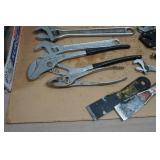 Assorted Pliers and Adjustable Wrenches