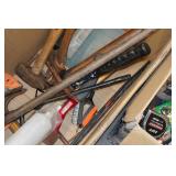 Assorted Tools - Clamp, Hammers, Pry Bar