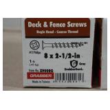 *6* Boxes Exterior Wood Deck & Fence Screws - 6x1.25"