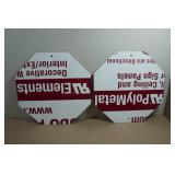 *2* Novelty Stop Signs