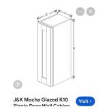 New: J&K Cabinetry Model K10 W0930-See Photo For Size Only