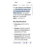 New: J&K Cabinetry Model K10 WP249627-See Photo For Size Only