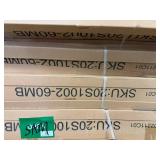 Double Sliding Frameless Shower Door-Matte Black-See Photos For Measurements