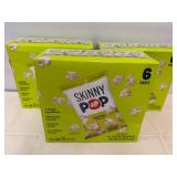 3x 6 bags Skinny Pop Original Popcorn