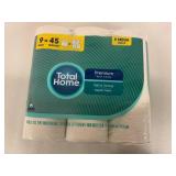 2x 9 Rolls  Total Home Premium Bath Tissue