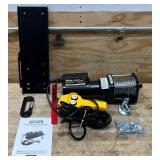 Ironton AC-Powered Electric Winch, 1500-Lb. Capacity, Steel Wire Rope #4995893 Msrp $199.99