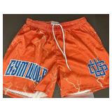 Gymwolf Graphic Orange Shorts - Small
