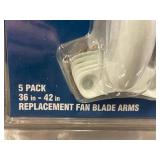 Commercial Electric Ceiling Fan Blade Arms - 5 Pack Replacement for 36-42 in Fans (2-Pack)