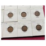 (20) Wheat Pennies in Flips