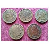 (5) Indian Pennies