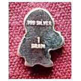 Space Man 1 Gram Silver Bar