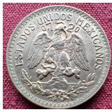1945 Mexico Silver 50 Centavos