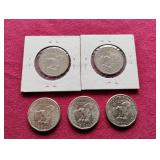 (5) Susan B Anthony Dollars