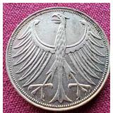1951 Germany Silver 5 Mark