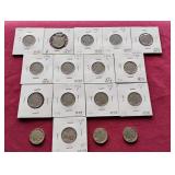 (17) Buffalo Nickels