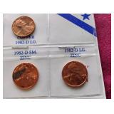 1982 Uncirculated Penny Set