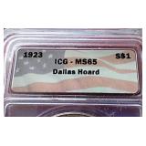 1923 Peace Dollar - ICG MS65
