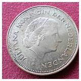 1970 Netherlands Silver 10 Gulden