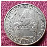 1957 Czechoslovakia Silver 10 Korun