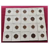 (20) Wheat Pennies in Flips