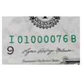 (2) $1 Notes - Cool Serial Numbers!