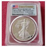 2016-W Silver Eagle - PCGS PF70DCAM First Day of Issue