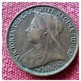 1898 British Farthing