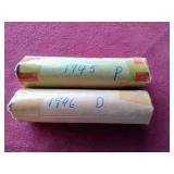 (2) Wheat Penny Rolls