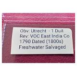 Freshwater Salvaged 1700s/1800s East India Duit