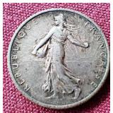 1919 France Silver 1 Franc