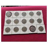 (15) Kennedy Half Dollars