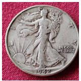 1942 Walking Liberty Half Dollar
