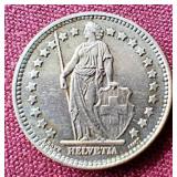 1959 Switzerland Silver 1 Franc