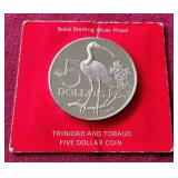 1975 Trinidad & Tobago Silver $5