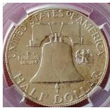 Nice Slabbed 1962 Franklin Half Dollar