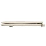 Elongated Enameled Wood Toilet Seat, Biscuit