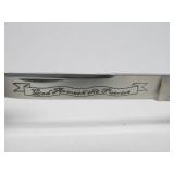 Ornate SCHRADE Folding Knife w/Case - "God Armeth the Patriots" - Stewart A. Taylor SDIRHBH