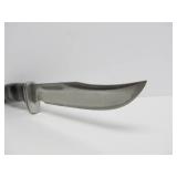 9.5" BUCK Fixed Blade Hunting Knife w/Leather Sheath