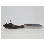 DH RUSSELL Fixed Blade Grohmann Belt Knife #1S - Mint in Box w/Leather Sheath #2