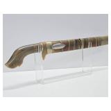 Vintage Indonesian Cibatu Machete w/Carved Horn Handle & Sheath - 22.5"