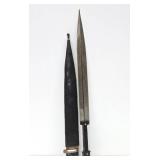 Vintage Caucasus Ninjal Dagger w/Scabbard - 21.5"