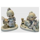 Precious Moments - You Are The Type I Love Figurine & Praise The Lord anyhow - Jonathan & David 1982