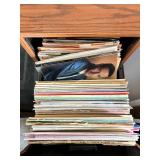 Wooden Filing Cabinet & Vintage Sheet Music Collection