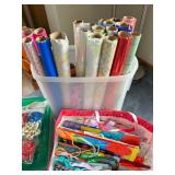 Gift Wrapping Paper Rolls & Ribbon Assortment - Gift Bags & Party Supplies